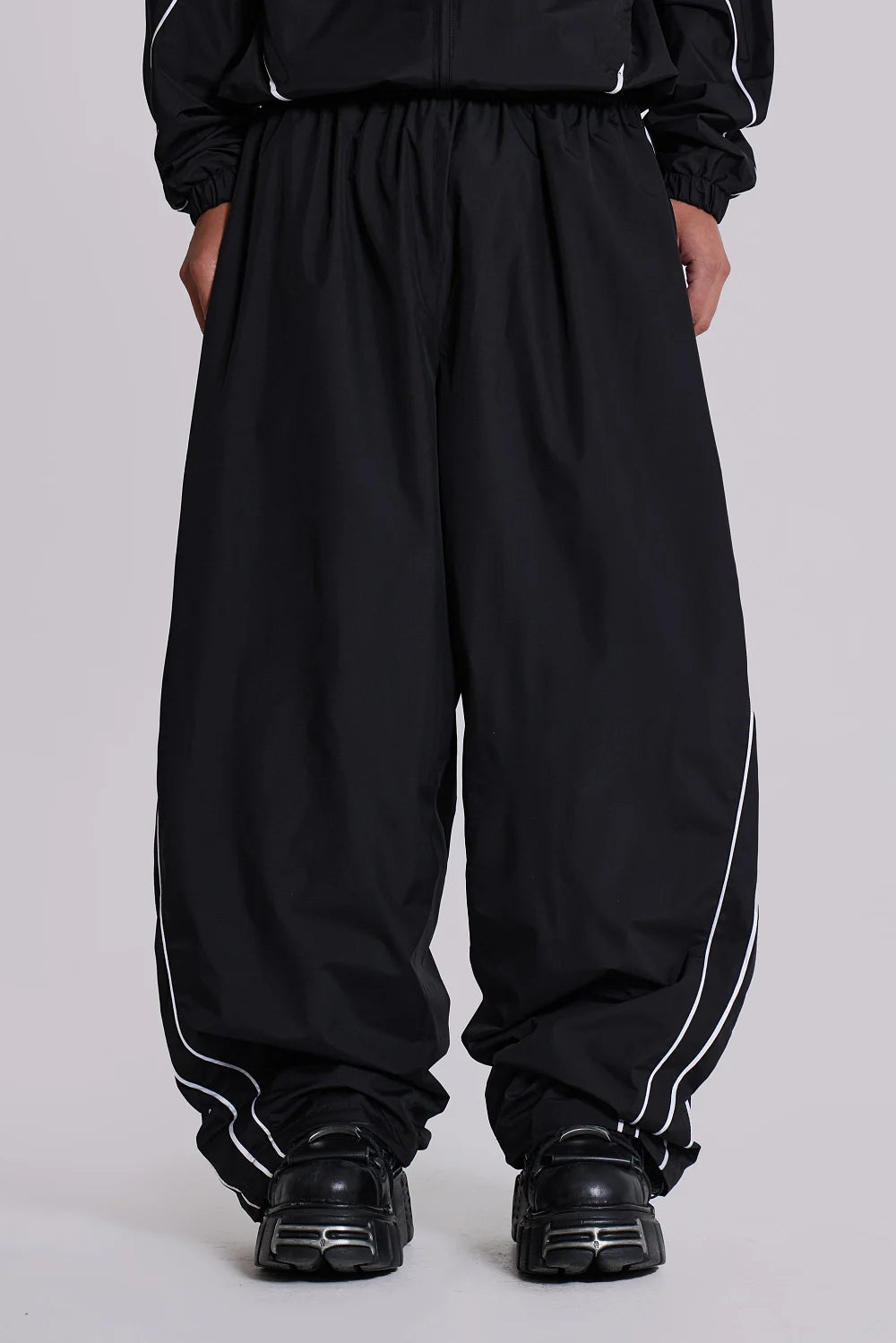 Jaded London Black Vapor Tracksuit