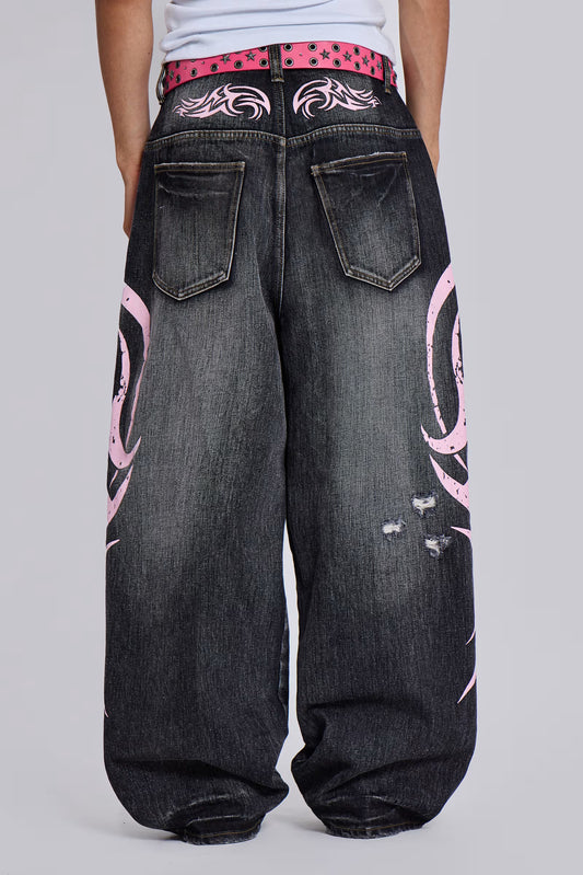 Jaded London Pink Blade XL Colossus Jeans