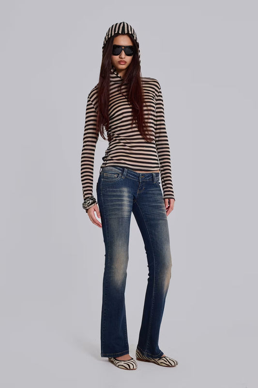 Jaded London Stripe Mist Hoodie