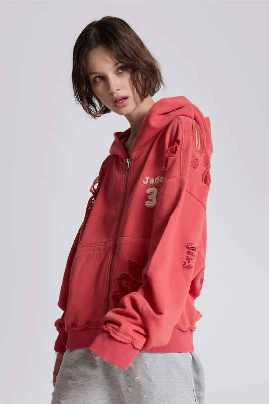 Jaded London Distressed Monster Hoodie