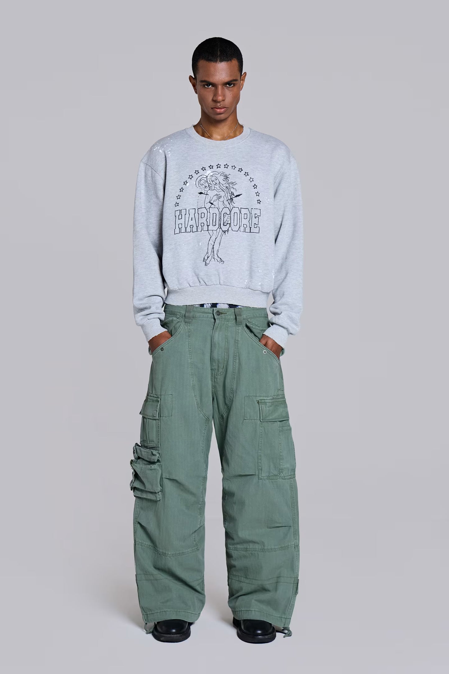 Jaded London Hardcore Crew Neck Sweatshirt