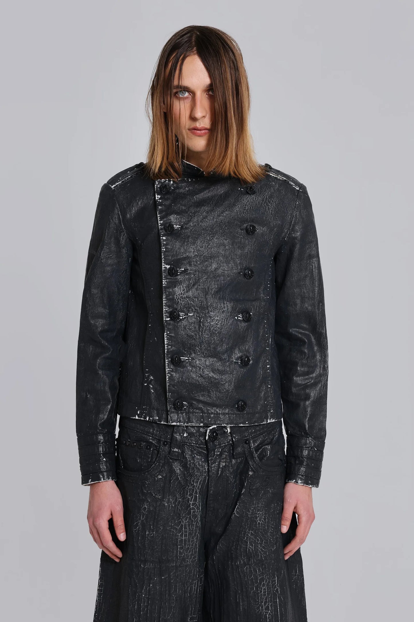 Jaded London Rock Revival Military Moto Jacket