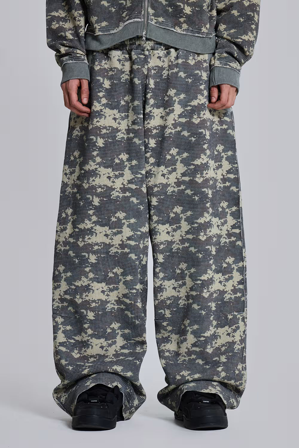 Jaded London Digi Camo Waffle Tracksuit