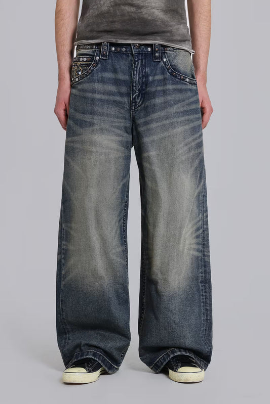 Jaded London Rock Revival Heavy Stud Jeans