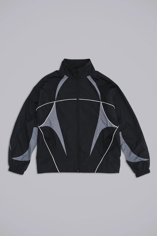 Jaded London Black Panelled Vapor Tracksuit