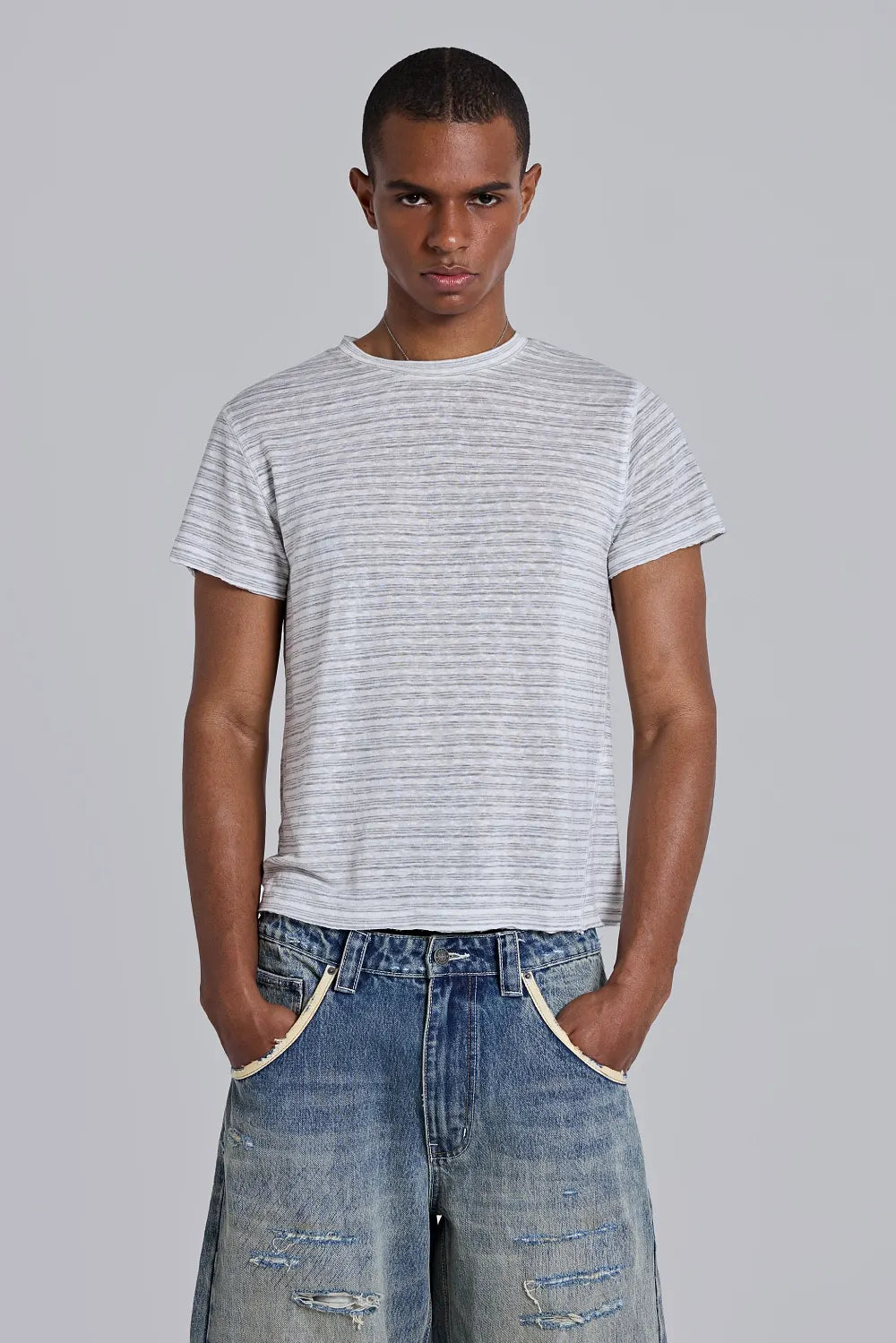 Jaded London Stripe Mist T-Shirt