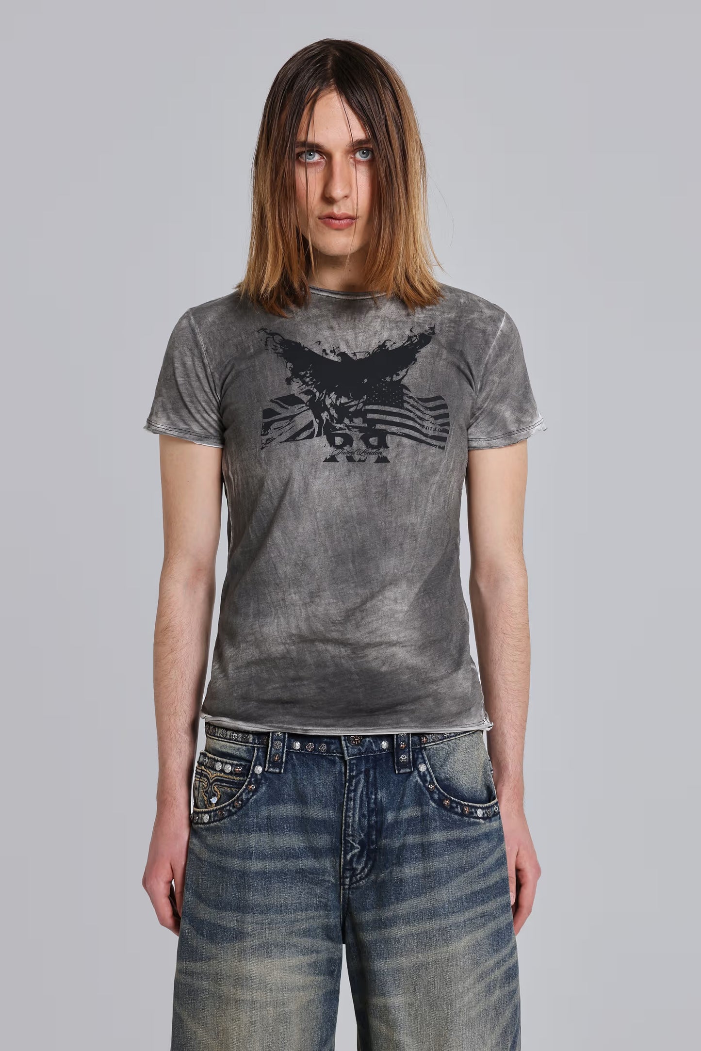Jaded London Rock Revival Faded Eagle T-Shirt