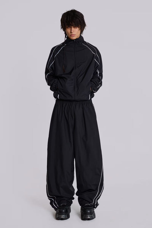 Jaded London Black Vapor Tracksuit