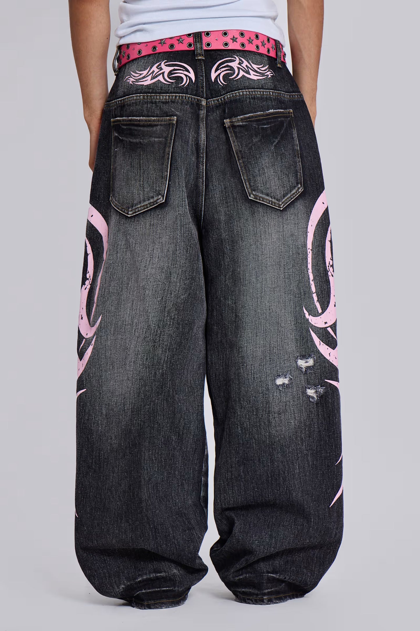 Jaded London Pink Blade XL Colossus Jeans