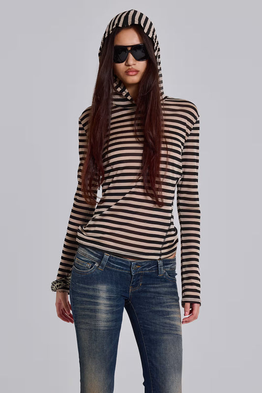 Jaded London Stripe Mist Hoodie