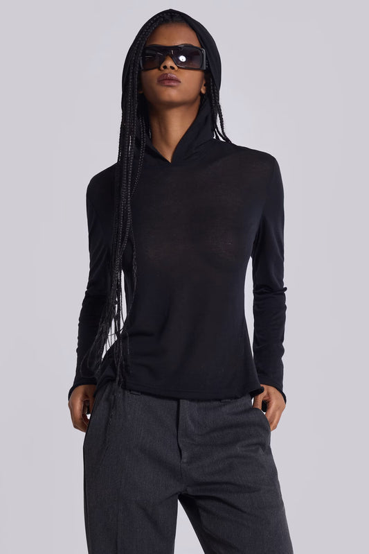 Jaded London Black Mist Hoodie