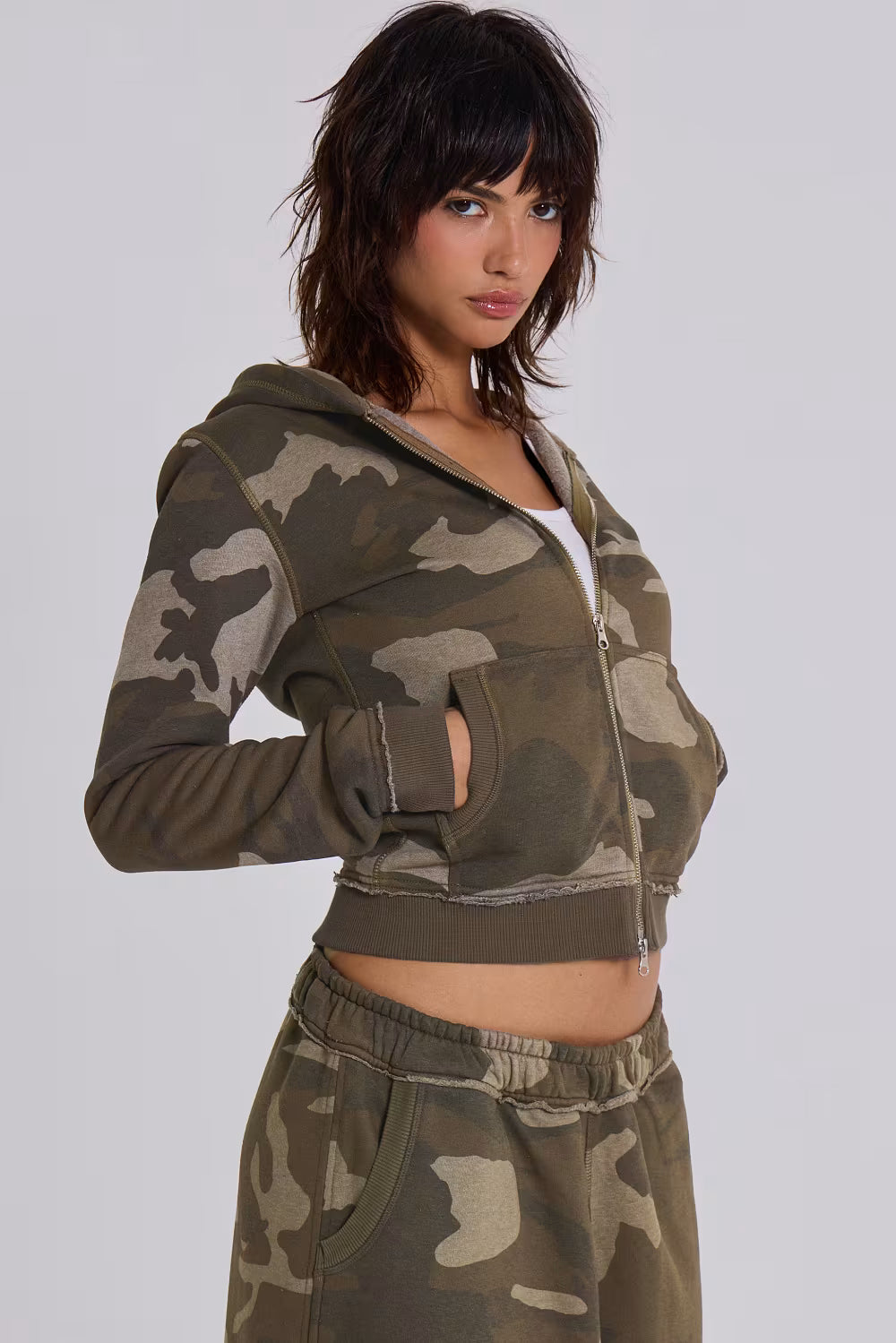 Jaded London Camo Mini Monster Hoodie