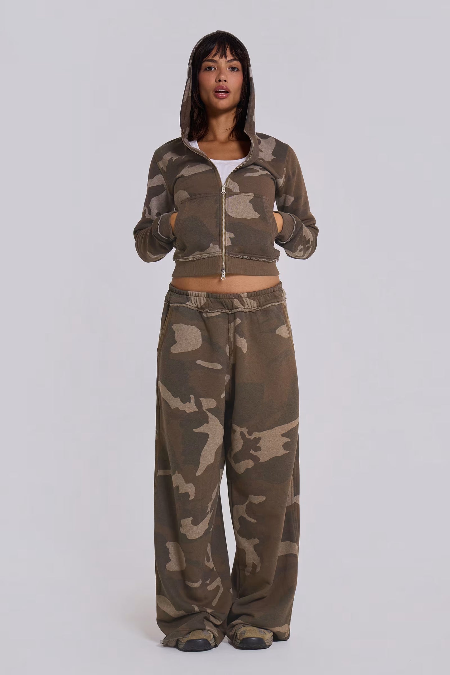 Jaded London Camo Mini Monster Hoodie