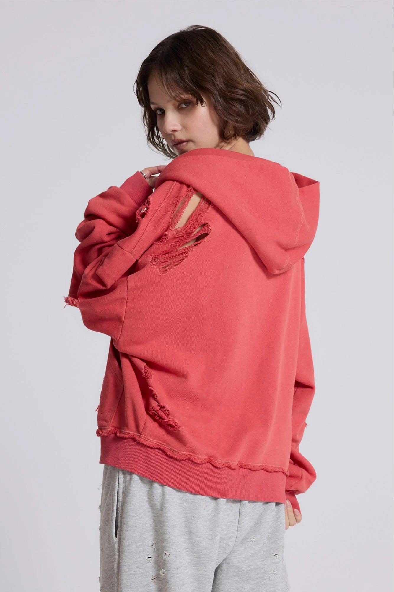 Jaded London Distressed Monster Hoodie