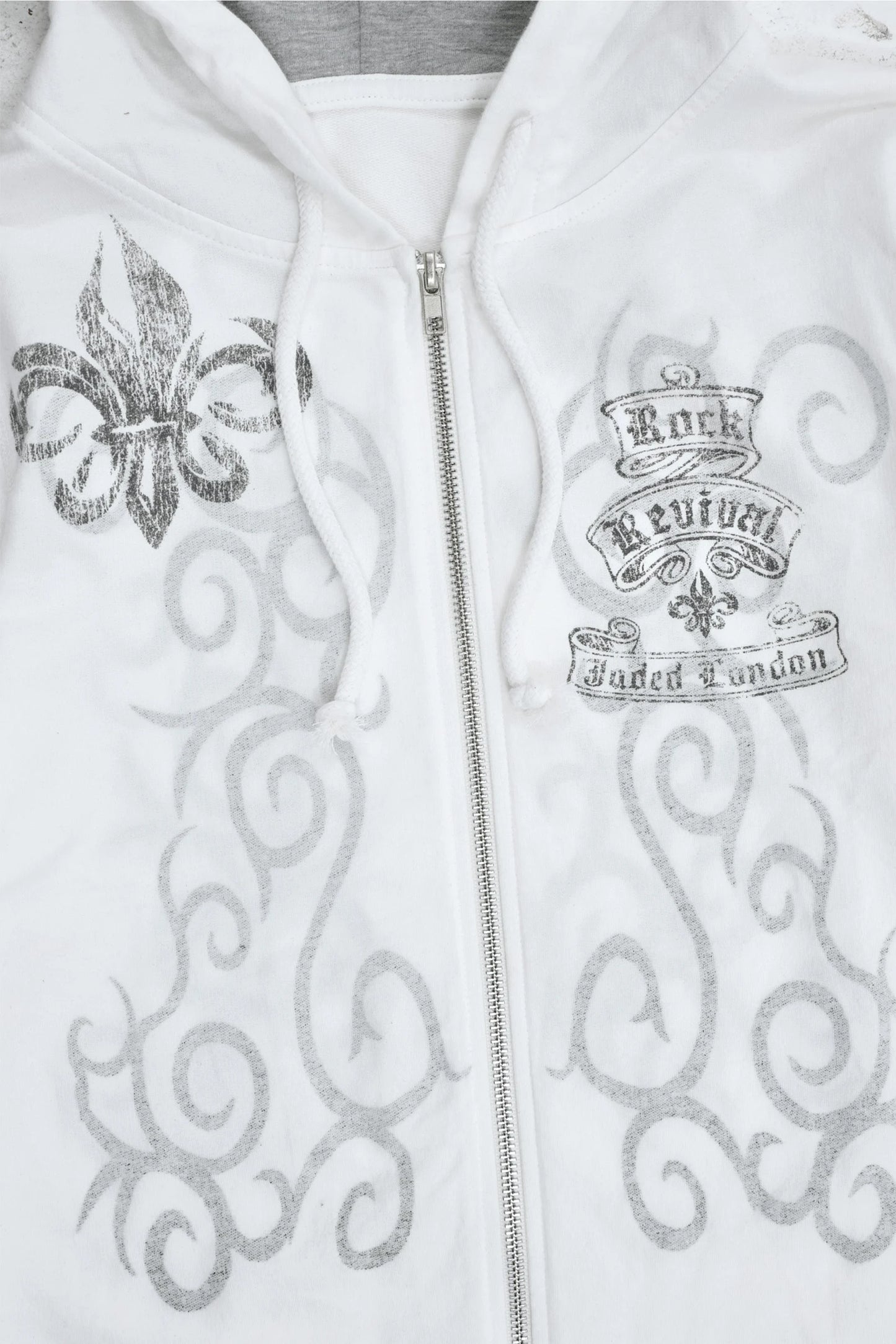 Jaded London Rock Revival Graphic Studded Hoodie