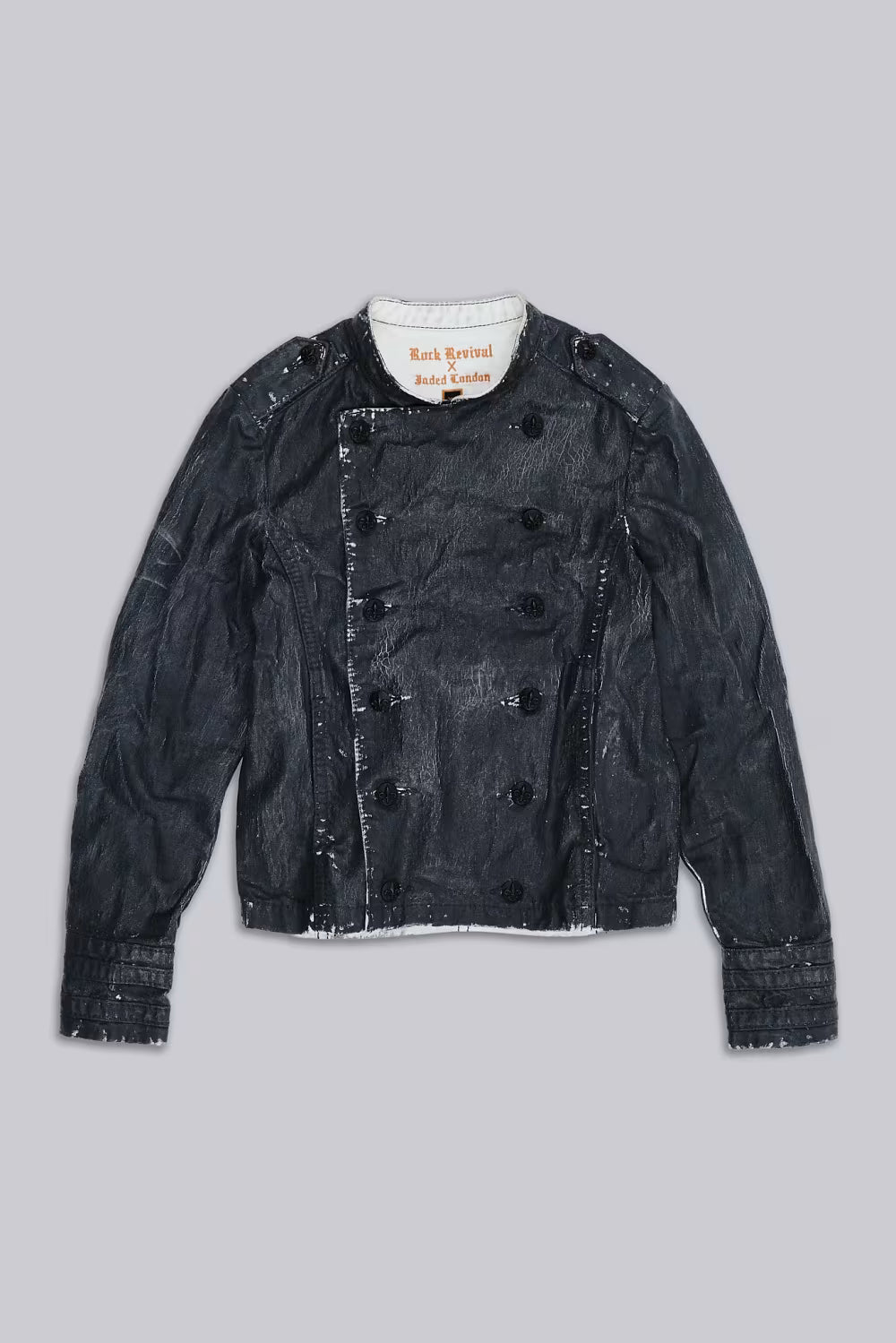 Jaded London Rock Revival Military Moto Jacket
