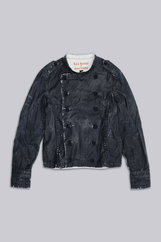 Jaded London Rock Revival Military Moto Jacket