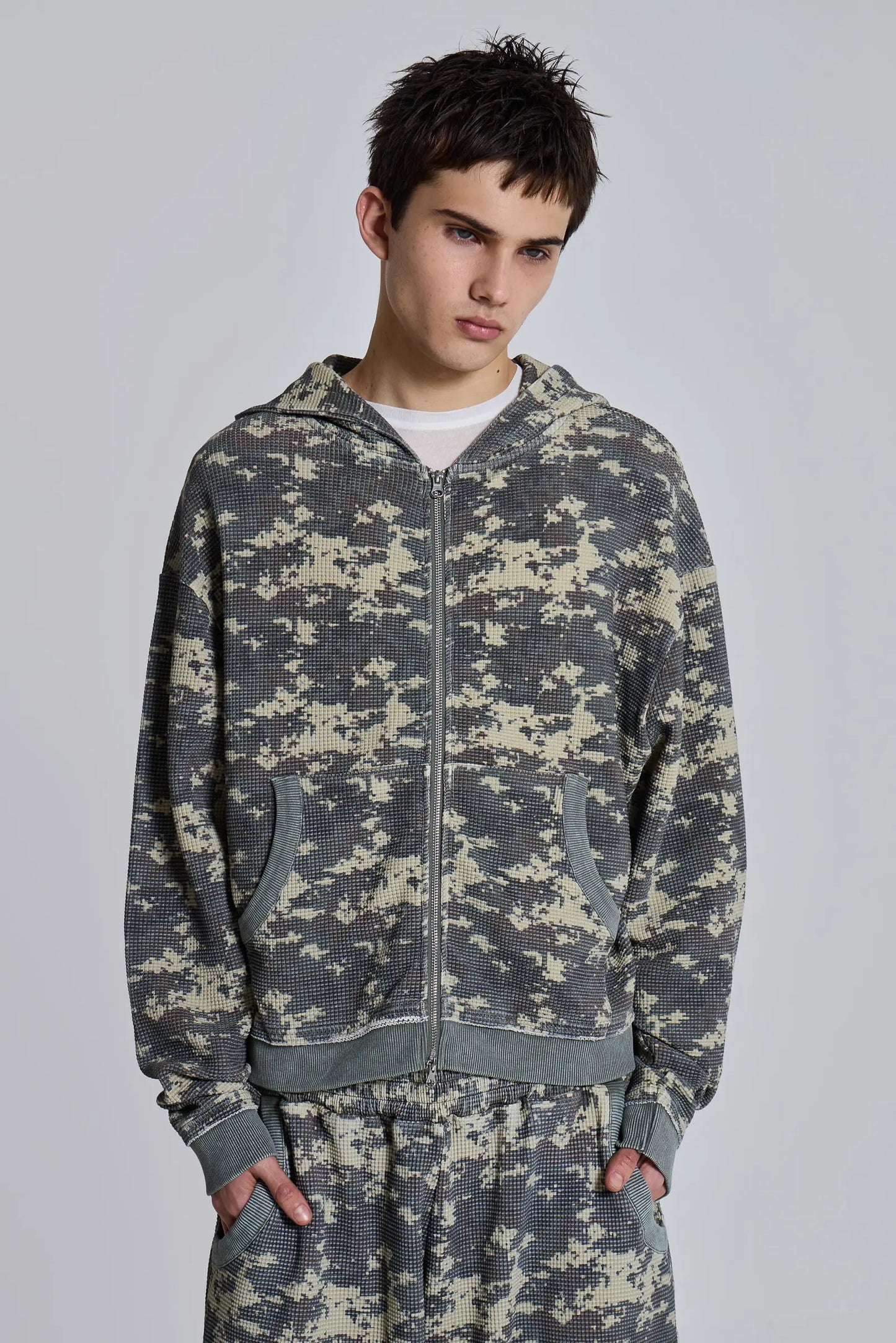 Jaded London Digi Camo Waffle Tracksuit