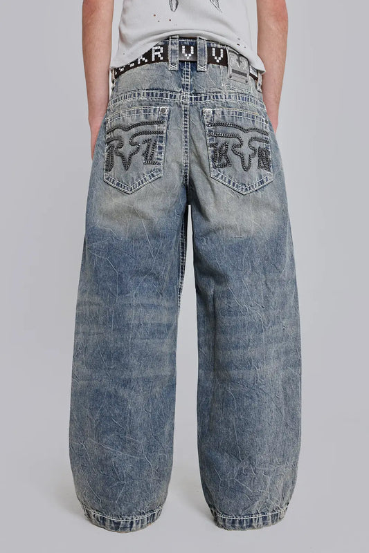 Jaded London Rock Revival Broken Road Jeans