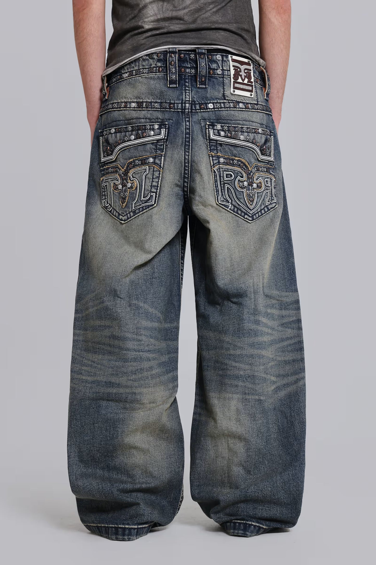 Jaded London Rock Revival Heavy Stud Jeans