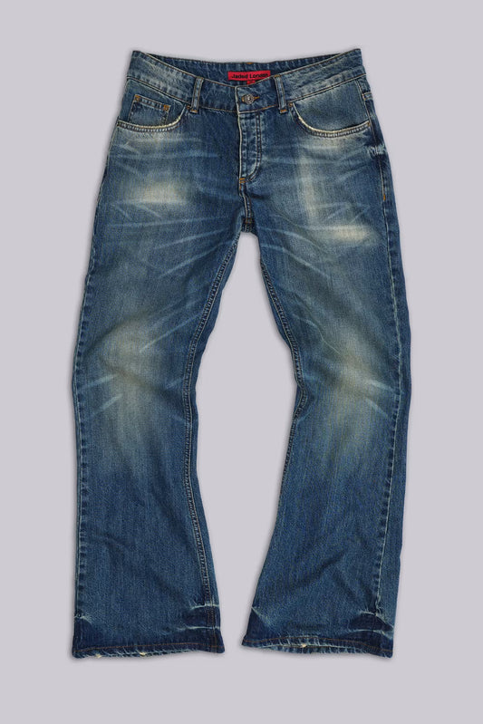Jaded London Mid Wash Blue Jude Bootcut Jeans