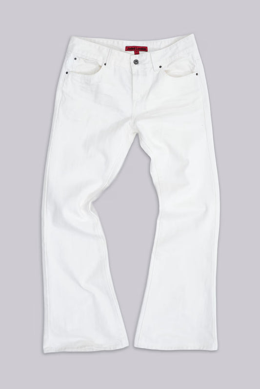 Jaded London Ecru Jude Bootcut Jeans