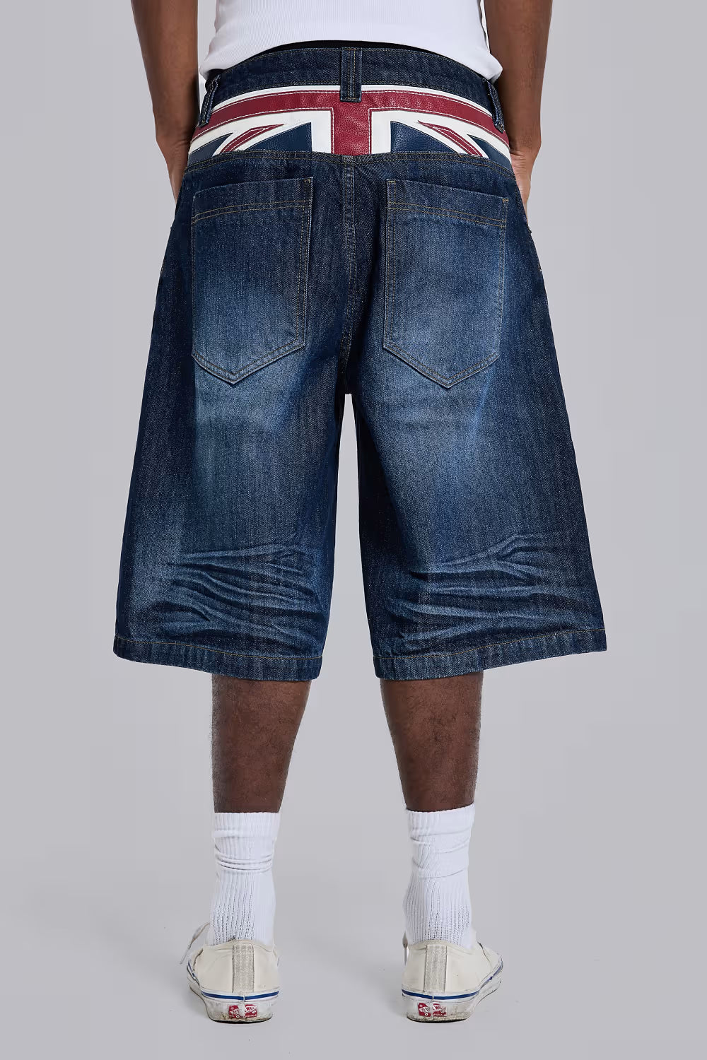 Jaded London Union Jack Indigo Colossus Jorts