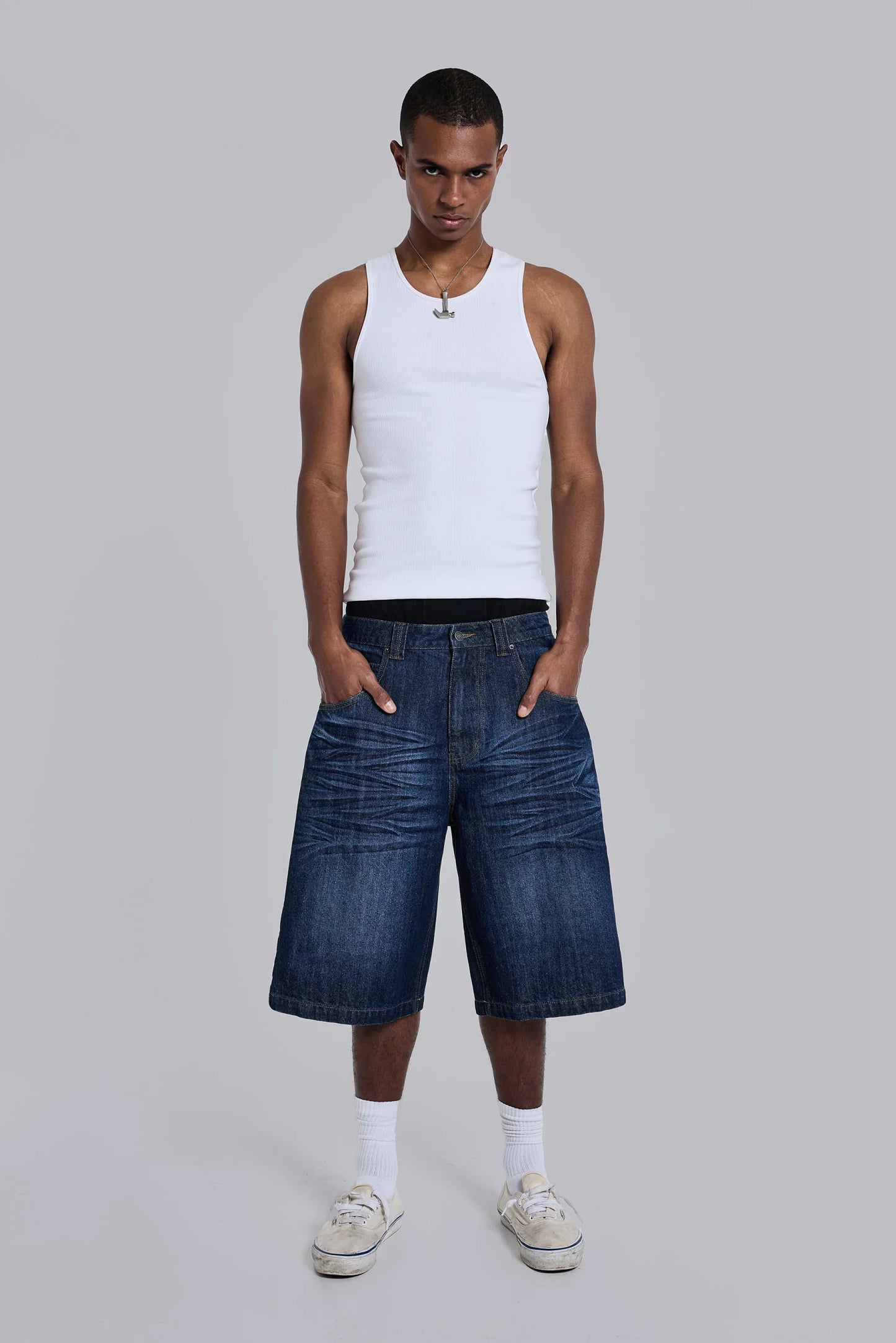 Jaded London Union Jack Indigo Colossus Jorts