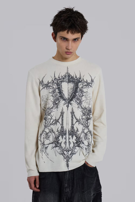 Jaded London Kasper Digi Waffle T-Shirt