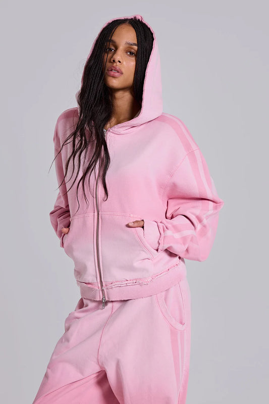 Jaded London Pink Sporty Baggy Monster Hoodie
