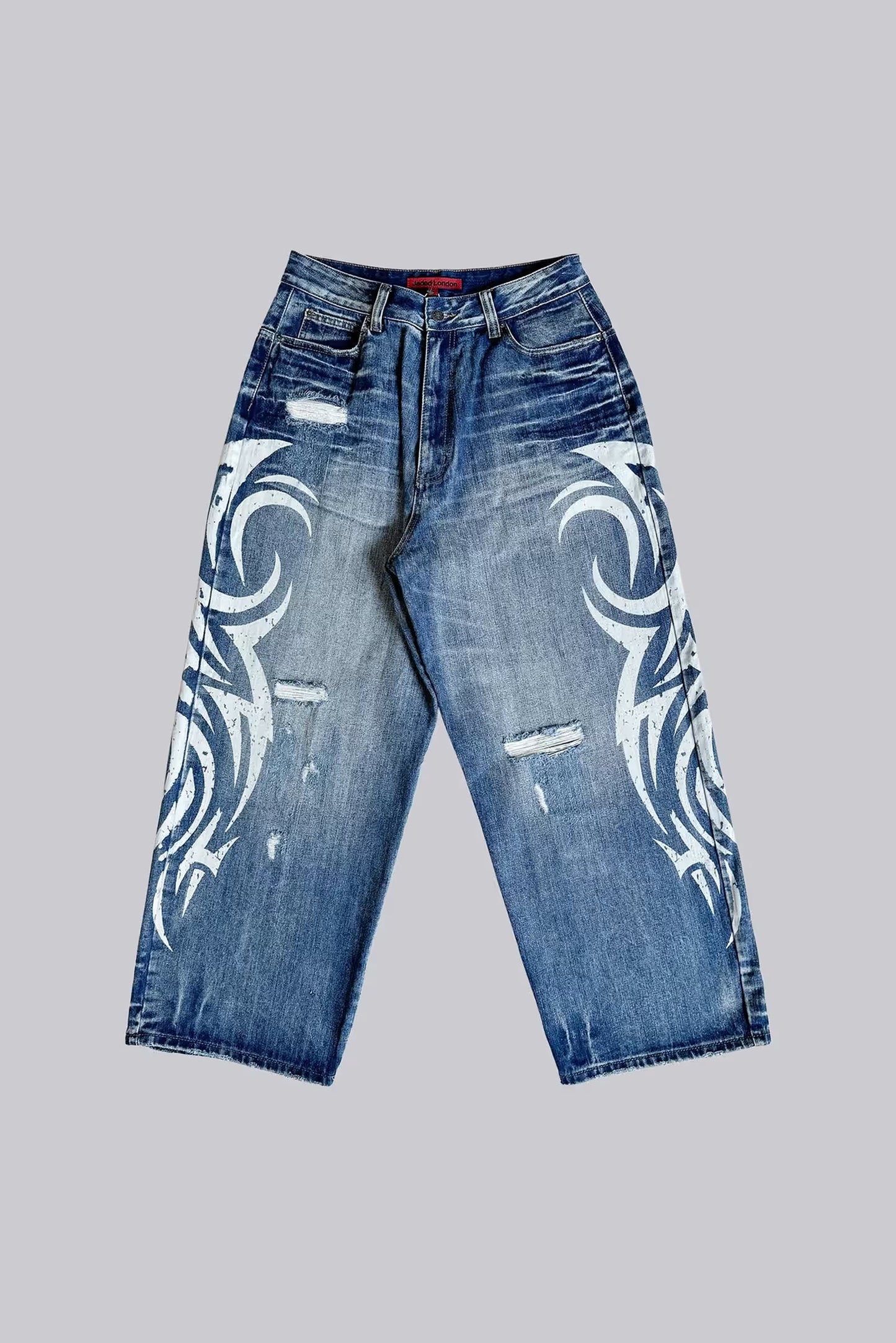 Jaded London Light Wash Slub XL Colossus Jeans
